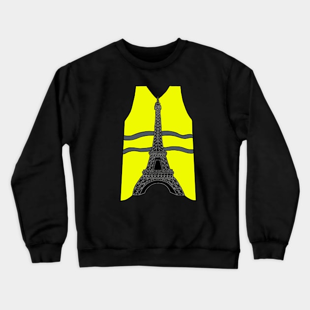 Yellow vest Crewneck Sweatshirt by blauetauben